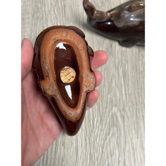 VTG Ceramic Whale Salt & Pepper Shakers Googly Eyes Stoppers Anthropomorphic - Picture 7 of 10